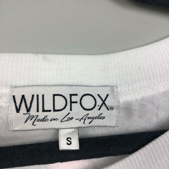 WILDFOX | White Leopard Crewneck Sweatshirt Small - Picture 4 of 6